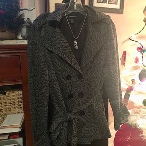 Sexy printed pea coat style blazer A Giannetti XL